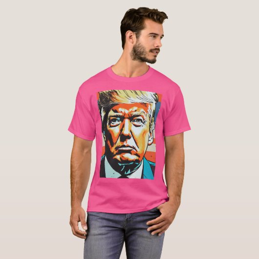 Donald Trump reflecties van Amerika T-shirt (Voorkant volledig)
