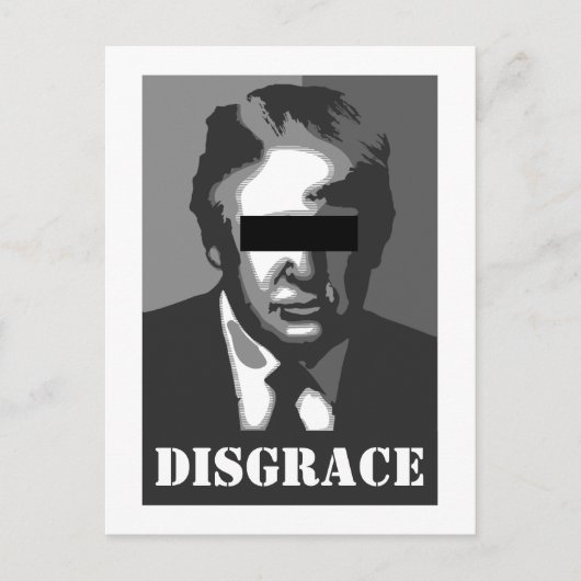 Donald Trump Republican DisGrace Briefkaart (Voorkant)