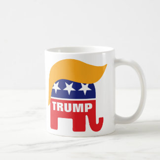Donald Trump Republican Elephant Hair Logo Koffiemok