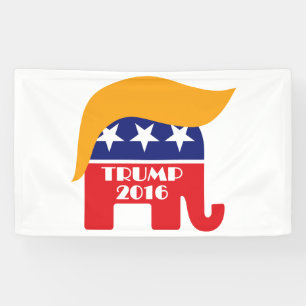 Donald Trump Republican Elephant Hair Logo Spandoek