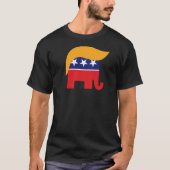 Donald Trump Republican Elephant Hair Logo T-shirt (Voorkant)