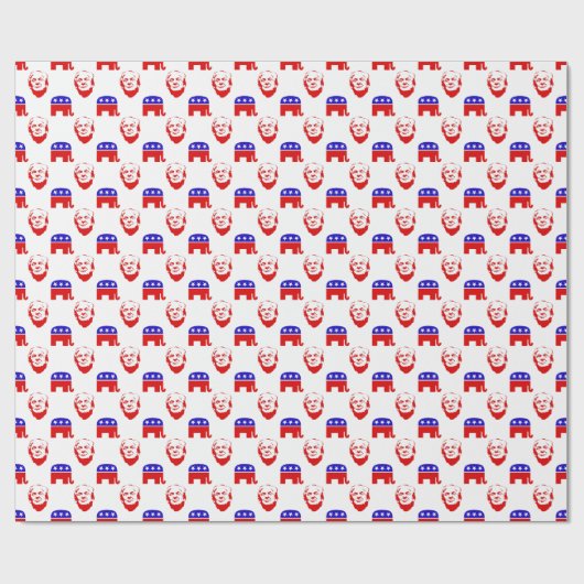 Donald Trump Republican Party Emblem Cadeaupapier (Vlak)