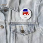 Donald Trump Republican Presidential Button 2020 (In situ)