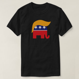 Donald Trump Republikeinse Olifant Haar Logo T-shirt