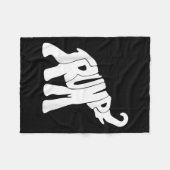 Donald Trump Republikeinse Olifant Trump Supporter Fleece Deken (Voorkant (Horizontaal))