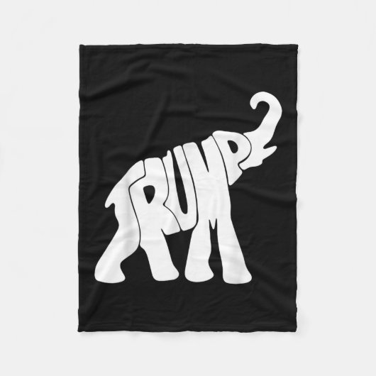 Donald Trump Republikeinse Olifant Trump Supporter Fleece Deken (Voorkant)