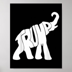 Donald Trump Republikeinse Olifant Trump Supporter Poster
