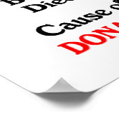 Donald Trump: Republikeinse partij Oorzaak van de  Poster (Hoek)