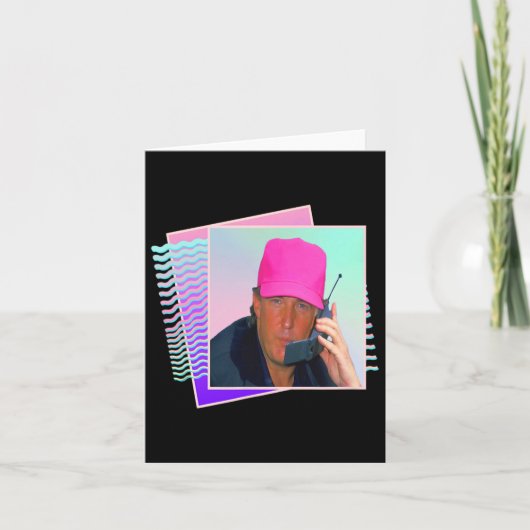 Donald Trump Retro 80s 90s Graphic Kaart (Voorkant)