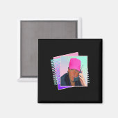 Donald Trump Retro 80s 90s Graphic Magneet (Voorkant / Achterkant)