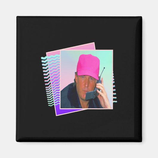 Donald Trump Retro 80s 90s Graphic Magneet (Voorkant)