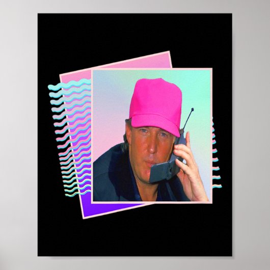 Donald Trump Retro 80s 90s Graphic Poster (Voorkant)