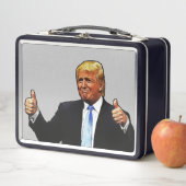 DONALD TRUMP RETRO METAL LUNCHBOX (In situ)