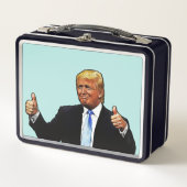 DONALD TRUMP RETRO METAL LUNCHBOX (Voorkant)