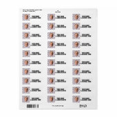 DONALD TRUMP RETURING ADDRESS LABLES ETIKET (Full Sheet)