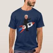 Donald Trump Rides a Rocket T-shirt (Voorkant)