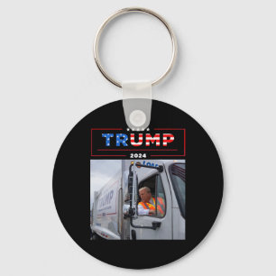 Donald Trump rijdt in Garge Truck-shirt Garge Tee Sleutelhanger