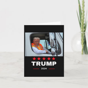 Donald Trump rijdt in vuilniswagen 2 Kaart