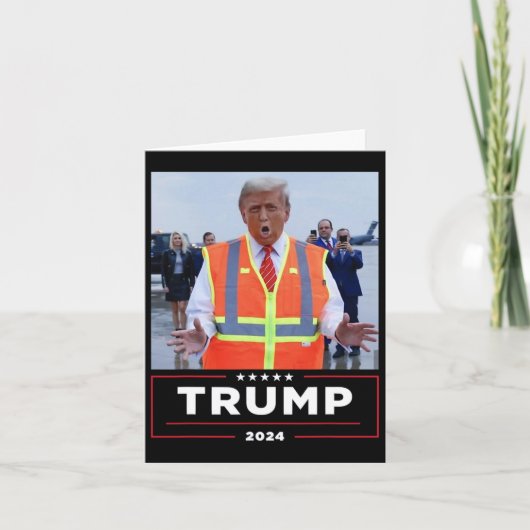 Donald Trump Rijdt In Vuilniswagen Shirt Vuilnis Kaart (Voorkant)