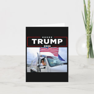 Donald Trump rijdt in vuilniswagen Shirt vuilnis Kaart