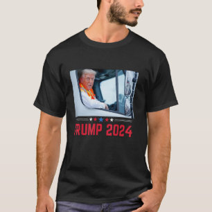 Donald Trump rijdt in vuilniswagen T-shirt