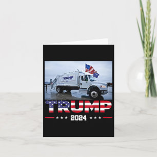 Donald Trump rijdt vuilniswagen - vuilniswagen T Kaart