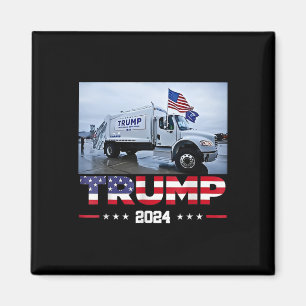 Donald Trump rijdt vuilniswagen - vuilniswagen T Magneet