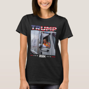 Donald Trump rijdt vuilniswagen - vuilniswagen T T-shirt