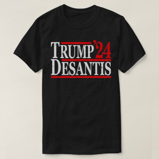  Donald Trump Ron DeSantis 2024 T-shirt (Design voorkant)