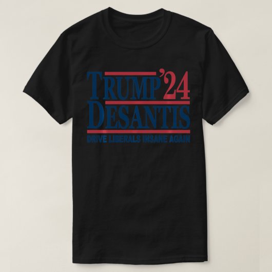 Donald Trump Ron DeSantis 2024  T-shirt (Design voorkant)