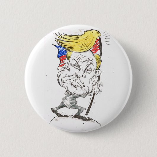 Donald Trump Ronde Button 5,7 Cm (Voorkant)