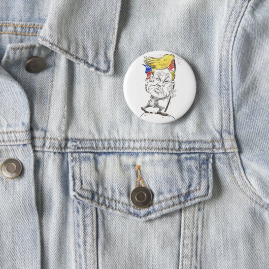 Donald Trump Ronde Button 5,7 Cm (In situ)