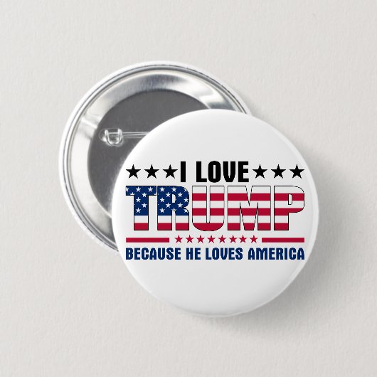 Donald Trump Ronde Button 5,7 Cm (Voorkant /achterkant)