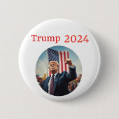 Donald Trump Ronde Button 5,7 Cm (Voorkant)