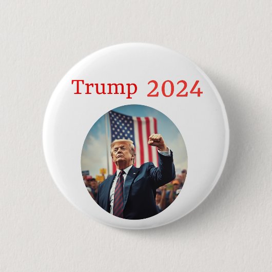 Donald Trump Ronde Button 5,7 Cm (Voorkant)