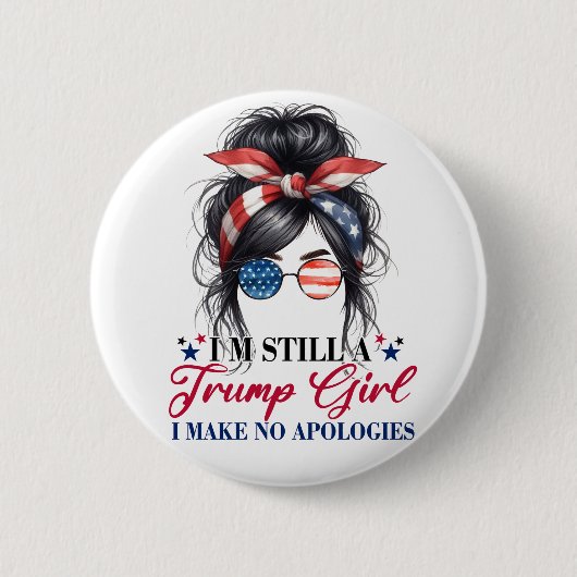 Donald Trump Ronde Button 5,7 Cm (Voorkant)