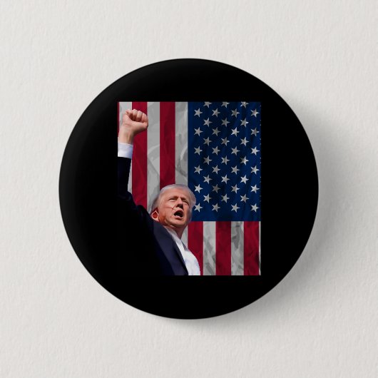 Donald Trump Ronde Button 5,7 Cm (Voorkant)