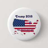 Donald Trump Ronde Button 5,7 Cm (Voorkant)