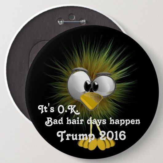 Donald Trump Ronde Button 6,0 Cm (Voorkant /achterkant)