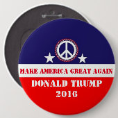 Donald Trump Ronde Button 6,0 Cm (Voorkant /achterkant)