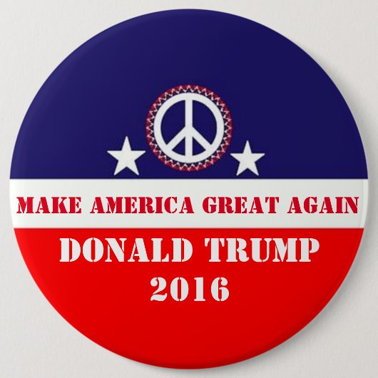 Donald Trump Ronde Button 6,0 Cm (Voorkant)
