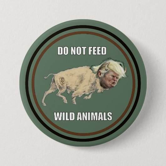 Donald Trump Ronde Button 7,6 Cm (Voorkant)