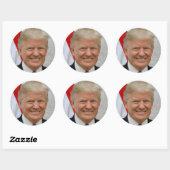 Donald Trump Ronde Sticker (Vel)
