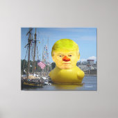Donald Trump Rubber Gele Eend Verpakt Canvas (Voorkant)