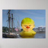 Donald Trump Rubber Gele Eend Waarde Poster (Voorkant)