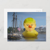 Donald Trump Rubber Yellow Duck Briefkaart (Voorkant / Achterkant)