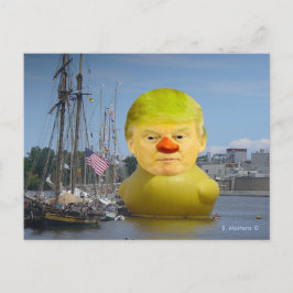 Donald Trump Rubber Yellow Duck Briefkaart