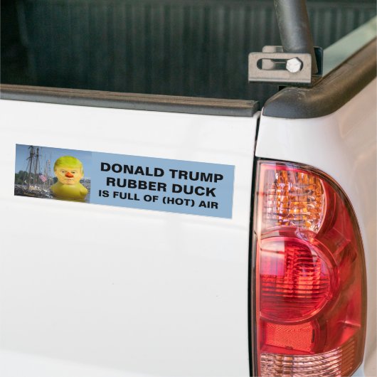 Donald Trump Rubber Yellow Duck Bumpersticker (Op Truck)