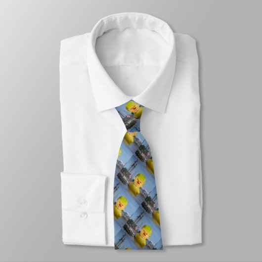 Donald Trump Rubber Yellow Duck Necktie Stropdas (Gebonden)