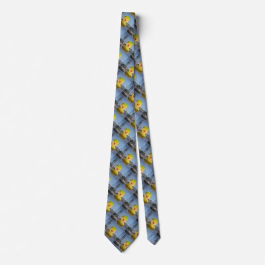 Donald Trump Rubber Yellow Duck Necktie Stropdas (Voorkant)